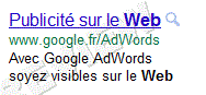 Annonce AdWords